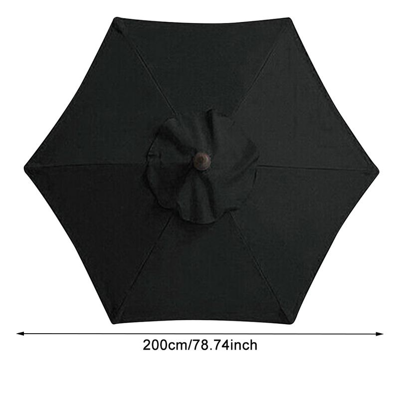 2m Market Umbrella Top Table Market Yard Umbrella Replacement Top Cover Yard Table Umbrella Top Cover for 6 Ribs Canopy Only