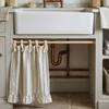 Pastoral Style Kitchen Stove Cover Skirt Handmade Stove Decor Valance Cabinet Curtain  Small Window