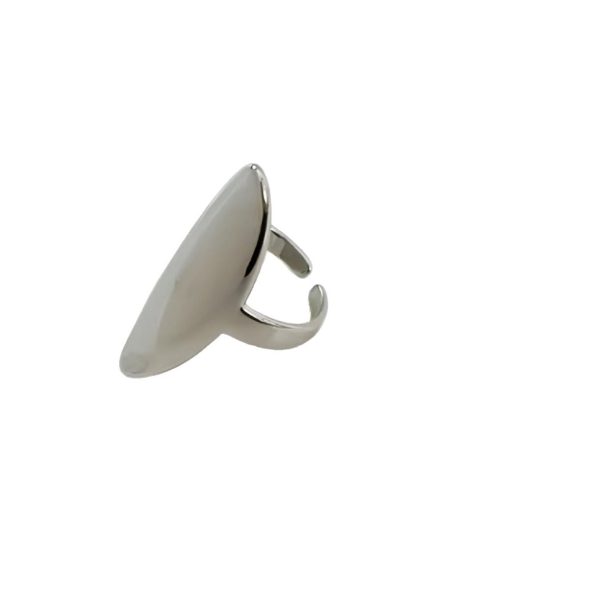 Women s Geometric Exaggerated Curved Surface Wide Band Hip Hop Ring