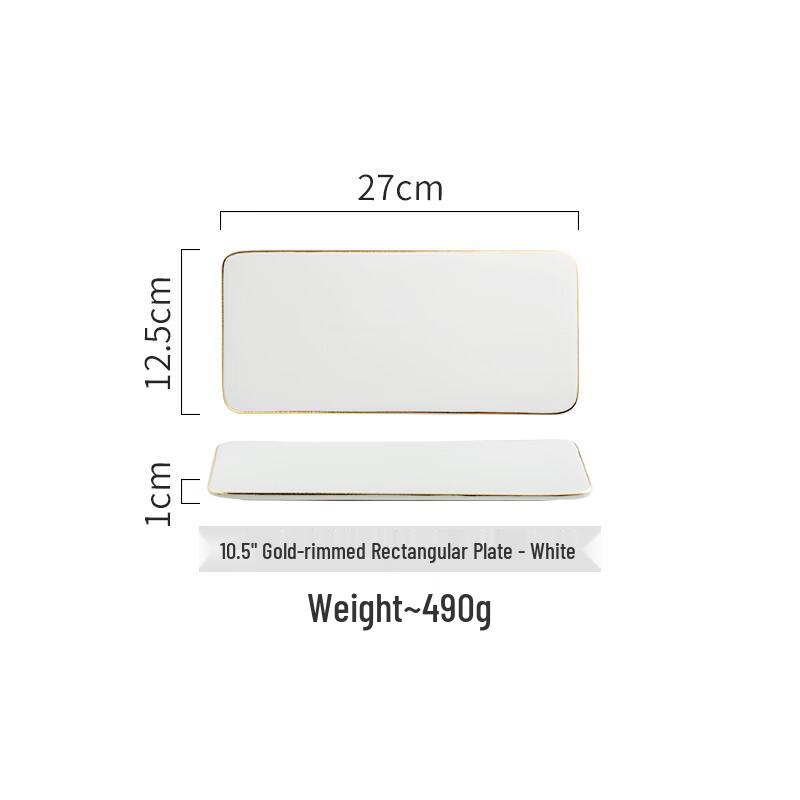 Wuhu Light Luxury Japanese Style Bone China Dinner Plate
