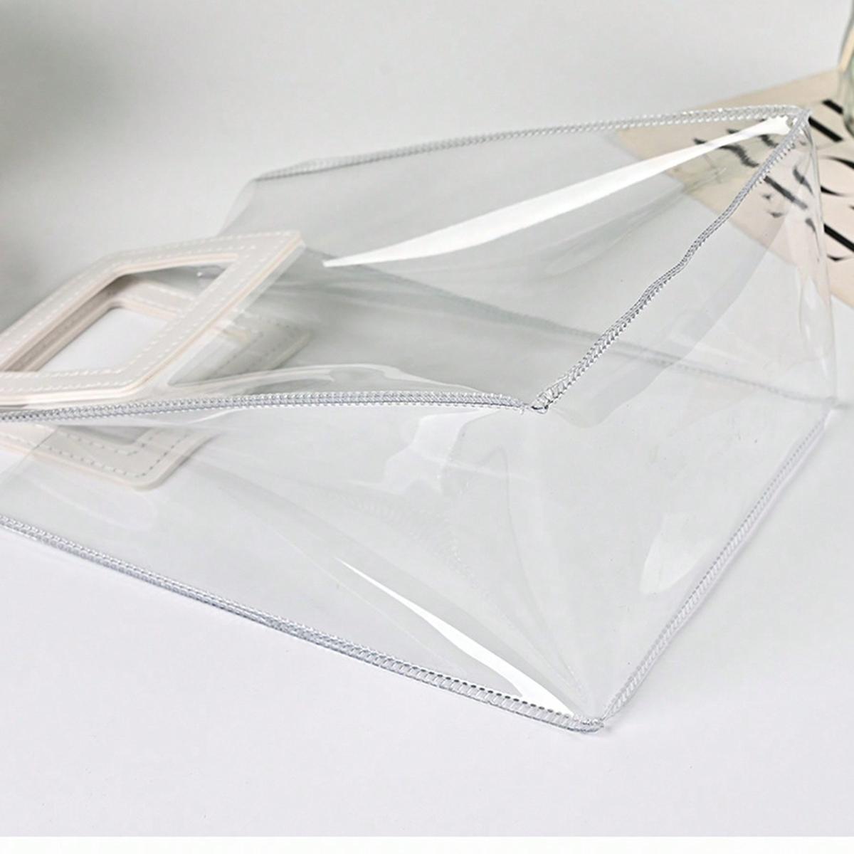

1 шт. прозрачный подарочный пакет, многоразовый прозрачный пакет-тоут, подходит для свадебных вечеринок, свадеб, шопинга на день рождения и пакетов для конфет 20x18x10cm&Other