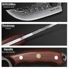 2PCS Stainless Steel Forged Boning Knife with Knife Sheath Fruit Knife Handmade Knife Peeling Knife Sharp Kitchen Chef Knife