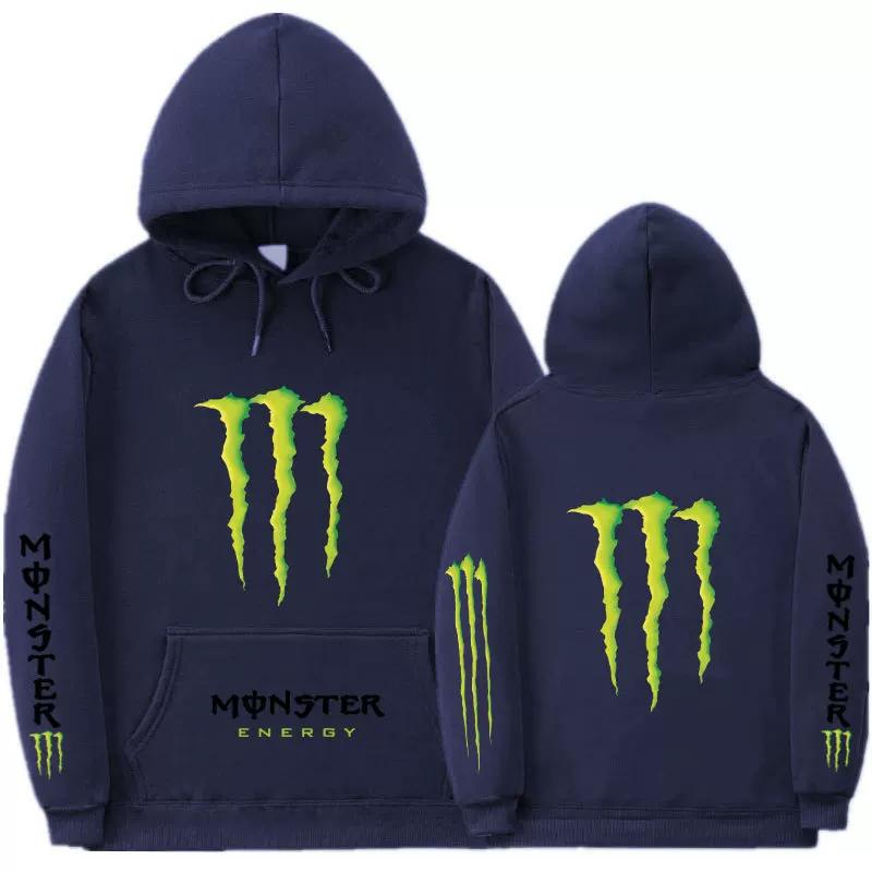 Premium "Monster Claw" Y2K Grafik Unisex Hoodie – Locker geschnittener Langarm-Hip-Hop Pullover für Outdoor-Freizeitkleidung