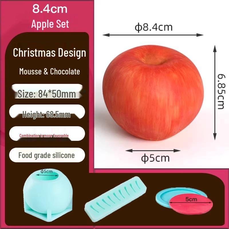 Silicone Christmas Sleigh Mold: Food-Grade Chocolate Shells for Fun Festive Cake and Mousse Decorations