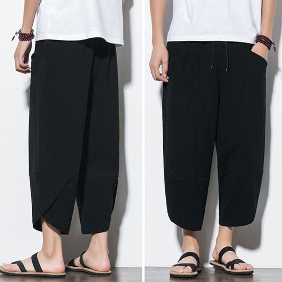 

Мужские брюки Карман Повседневная Одежда Свободная Стильная Повседневная Летняя Мужская Одежда