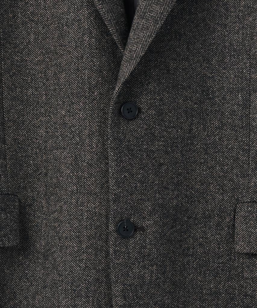 Musinsa Standard Wool Blend Herringbone Relaxed Blazer [Brown]