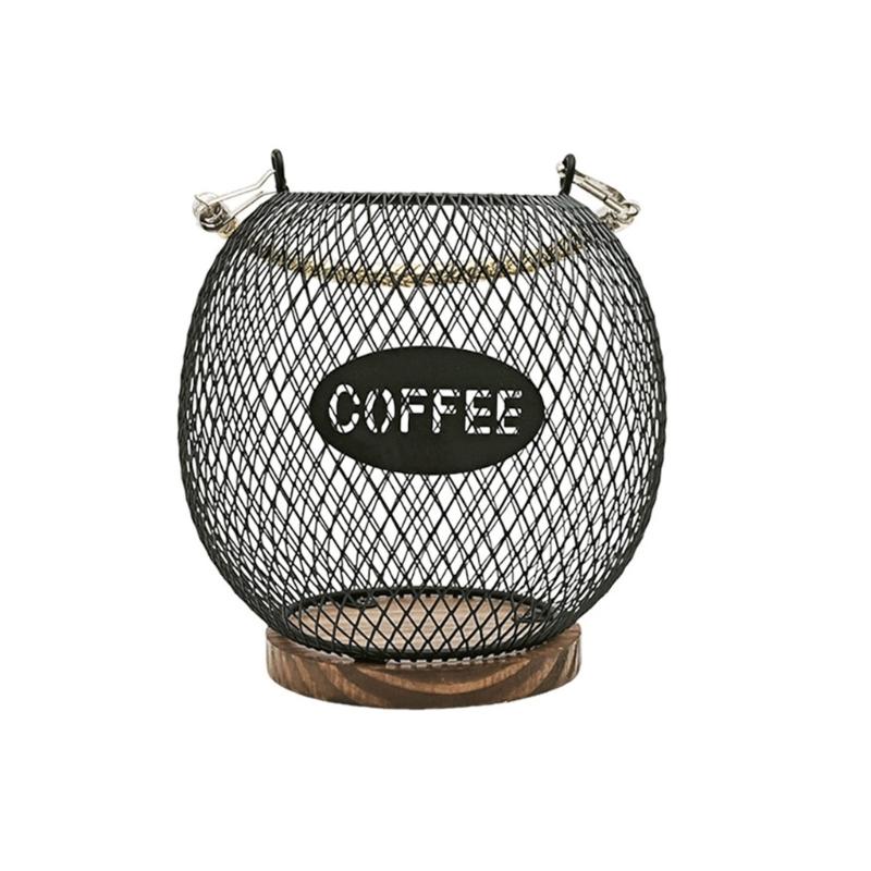 Stabiler Kaffee-Organizer-Korb in eleganten Designs mit öffnendem, tragbarem Zubehör für den Heim- oder Bürogebrauch