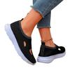 Plus Size 2025 Shoes Female Knitted Women's Vulcanize Shoes Outdoor Women Sneakers Mixed Colors Women's Casual Slippers Shoes