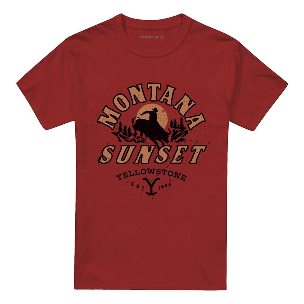 Yellowstone Unisex Adult Montana Sunset T-Shirt