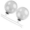10cm Fillable Clear Plastic Christmas Baubles Perfect for DIY Ornaments