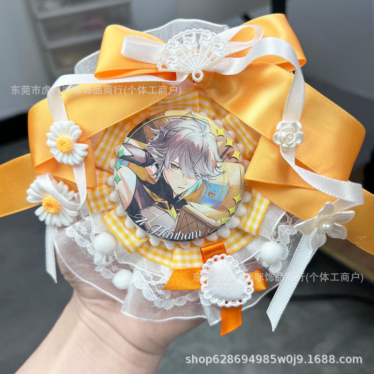 

Two-dimensional game merchandise cute bar to 58-75mm Gu Mei badge pain bag decoration DIY decorative handmade