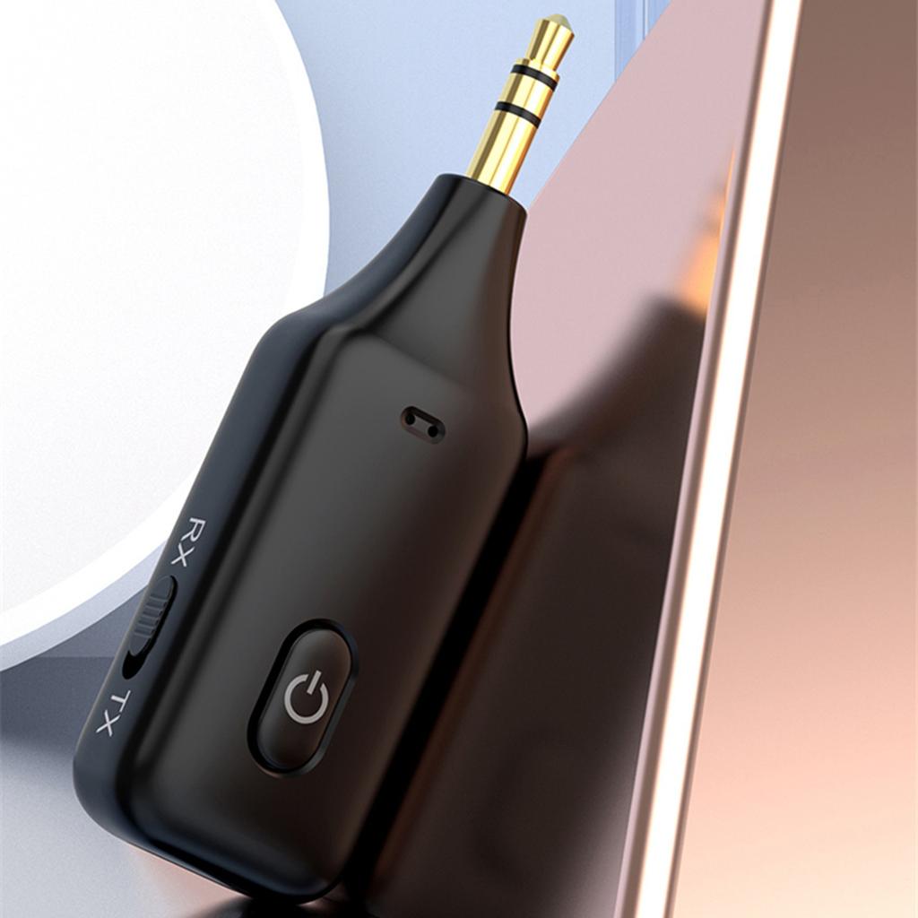 Car Audio Adapter Transmitter Music Receiver Wireless Extender Speaker With Built-In Microphone Hand Free Calling 3.5MM Port