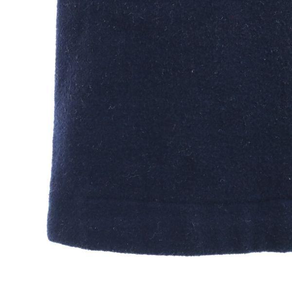 Fred Perry Wool Blend Stainless Collar Coat S Navy Blue Women Used