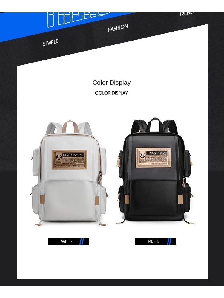 High Capacity Soft Leather Backpack For Men  School Backpack Multifunction Male Laptop Bag Waterproof Travel Bags
