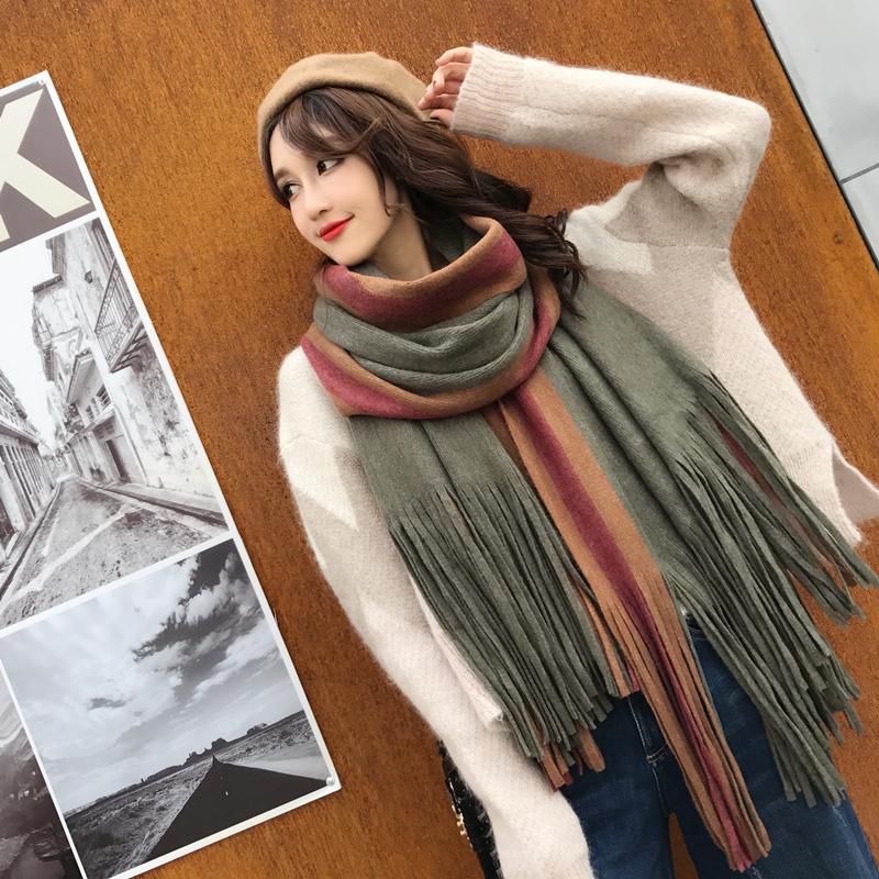 Scarf for Women Plaid Scarves Winter Warm Oversized Pashmina Tartan Scarves