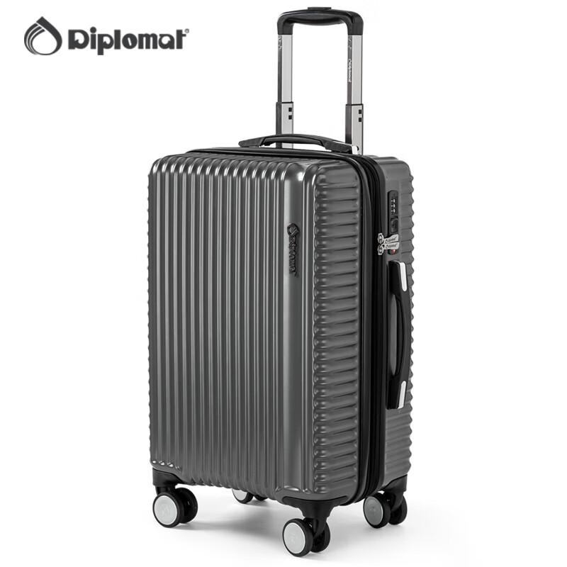 Diplomat DS-1312 ABS&PC Expandable Spinner Suitcase 20-inch