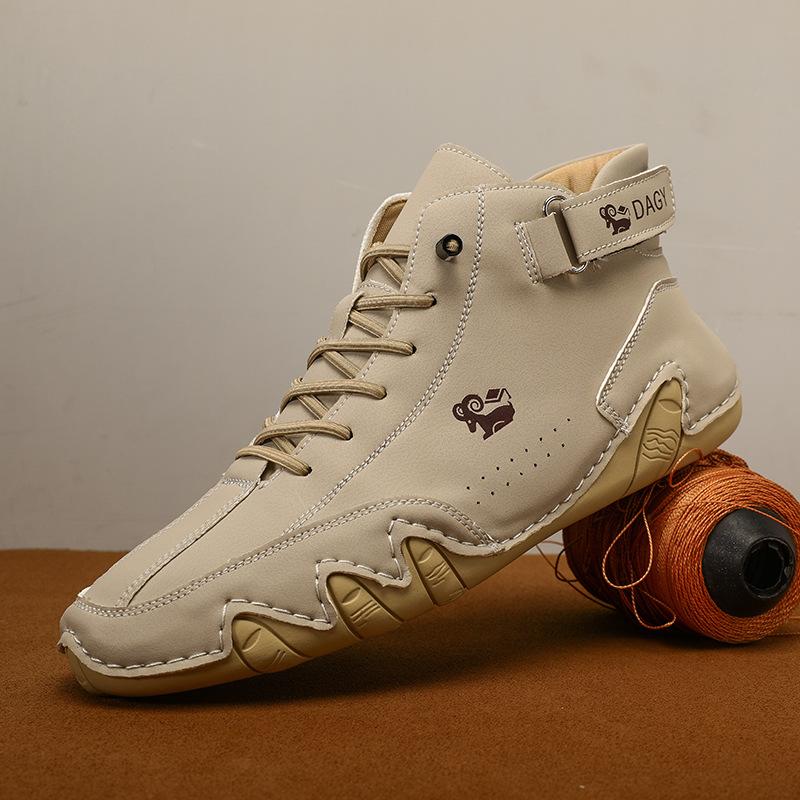 

Модные мужские ботинки ручной работы из спилковой кожи, осенние ботильоны, большие размеры 36-51, повседневная обувь для мужчин, спортивная обувь Botas Zapatillas Hombre 49