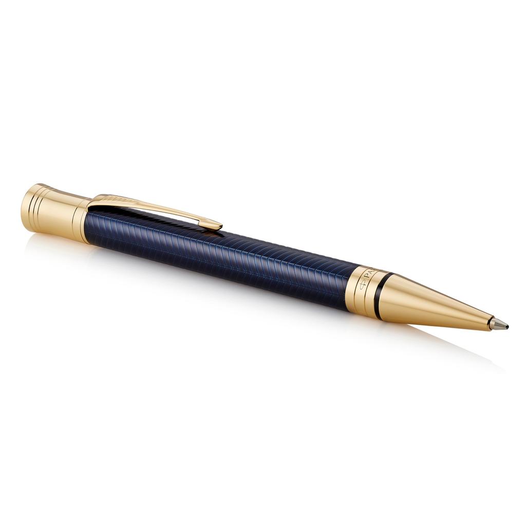PARKER Duofold Prestige Blue Chevron GT Ballpoint Medium Gift Officially Product Number 1931373 Pen, Nib, Oil-Based, Boxed, Imported,