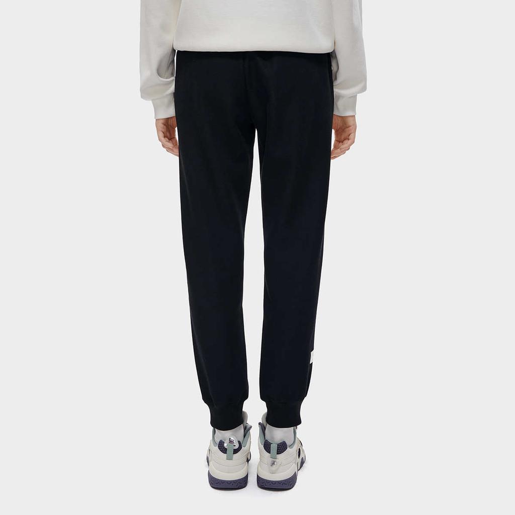 FILA Fusion Knitted Loose Sports Casual Pants Women bottoms Deep-Black T11W315607F-BK