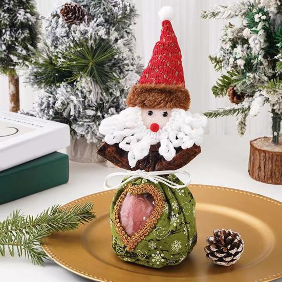 Christmas Candy Bag Reusable Christmas Treat Bag for Goodies Fruits Holiday Gift Storage Bags