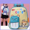 Trendy 2024 Summer Fashion Comfortable Versatile Backpack For Kindergarten Kids Lightweight Nylon Cartoon Design