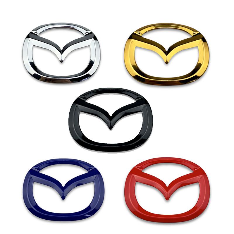 1pc ABS Car Steering Wheel Center Emblem Sticker for Mazda 3 CX3 CX4 CX5 CX7 CX8 CX9 CX30 RX7 Atenza Axela Interior Decoration vf2