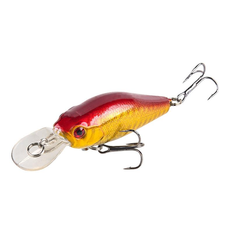 Geräuschperlen Weitwurf Tauchen Schwingender Kleiner Dicker Fisch Köder 7.1cm7g