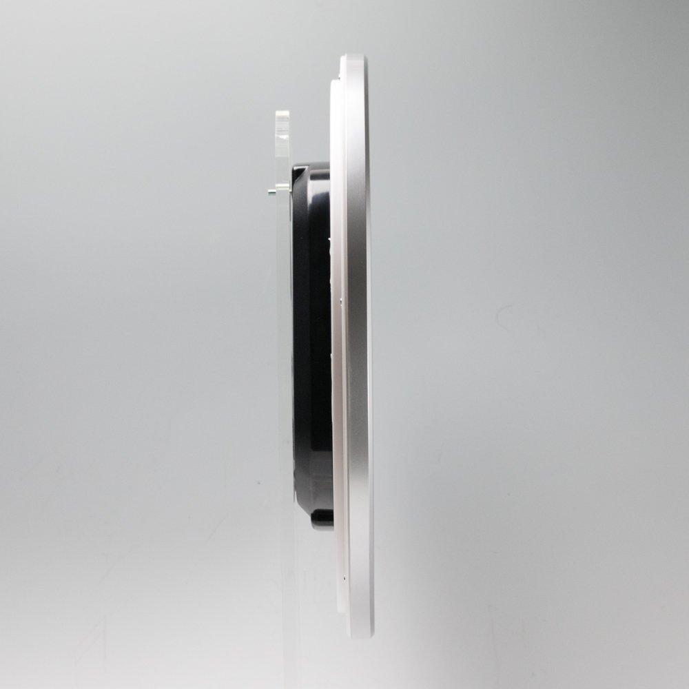 Seiko Clock KX229S Analog Wall Silver Metallic Office-Style Radio-Controlled Clock,