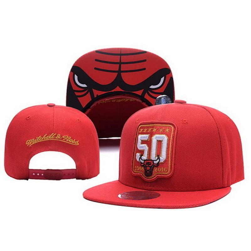 Flat Brim Embroidered Baseball Cap Adjustable Sport Sun Hat Bulls Team