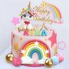29ks Dekorace na dort jednorožec Luxusní duhové hvězdy Jednorožčí kuličky Jednorožec na dort pro narozeninovou oslavu Potřeby pro miminko