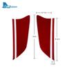 Ekte Mykt Karbonfiber for Mercedes Benz Smart 451 Fortwo 2011 2012 2013 2014 2015 Side Dør Oppbevaring Klistremerke Dekorasjon Tilbehør