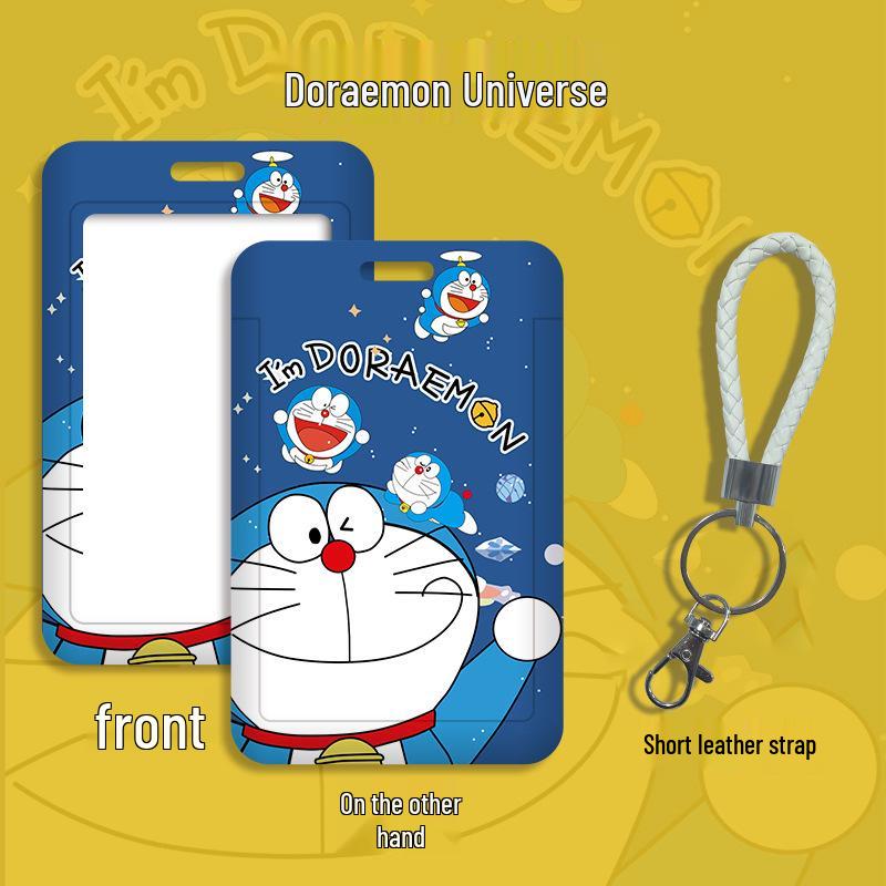Cartoon Campus ID Holder with Lanyard for Students: Access Card, Meal Card, Bus/Subway Badge