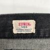 Hergestellt in Japan EDWIN 503 Schwarze Denimhose 32 Herren L Innenbeinlänge 78cm Grau/Schwarz(GEBRAUCHT)