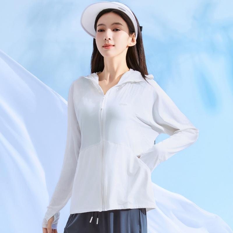 Vinyl Ice Silk Sunscreen Clothing Women's Summer Thin Sunshade Breathable Anti-ultraviolet Original Yarn Upf10 + Sunscreen Clothing Women
