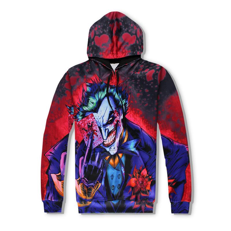 Dark Knight Joker 3D Cartoon Sweatpants & Hoodie Set