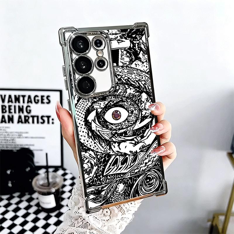 Bad Bunny X100pre Plating Phone Case For Samsung Galaxy S24 S25 FE S26 Edge S23 Ultra S22 S21 Plus S20 Anti-Fall Airabag Cover