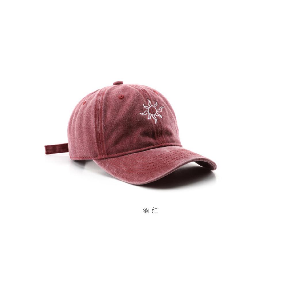 Baseball Cap for Women, Washed and Embroidered, with a Brim, Suitable for Outdoor Activities, and Provides Sun Protection