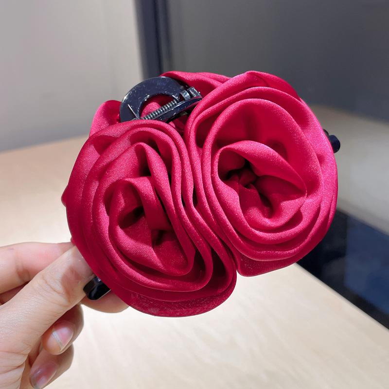 Elegant And Versatile Rose Flower Hair Clip  Headdress For Women