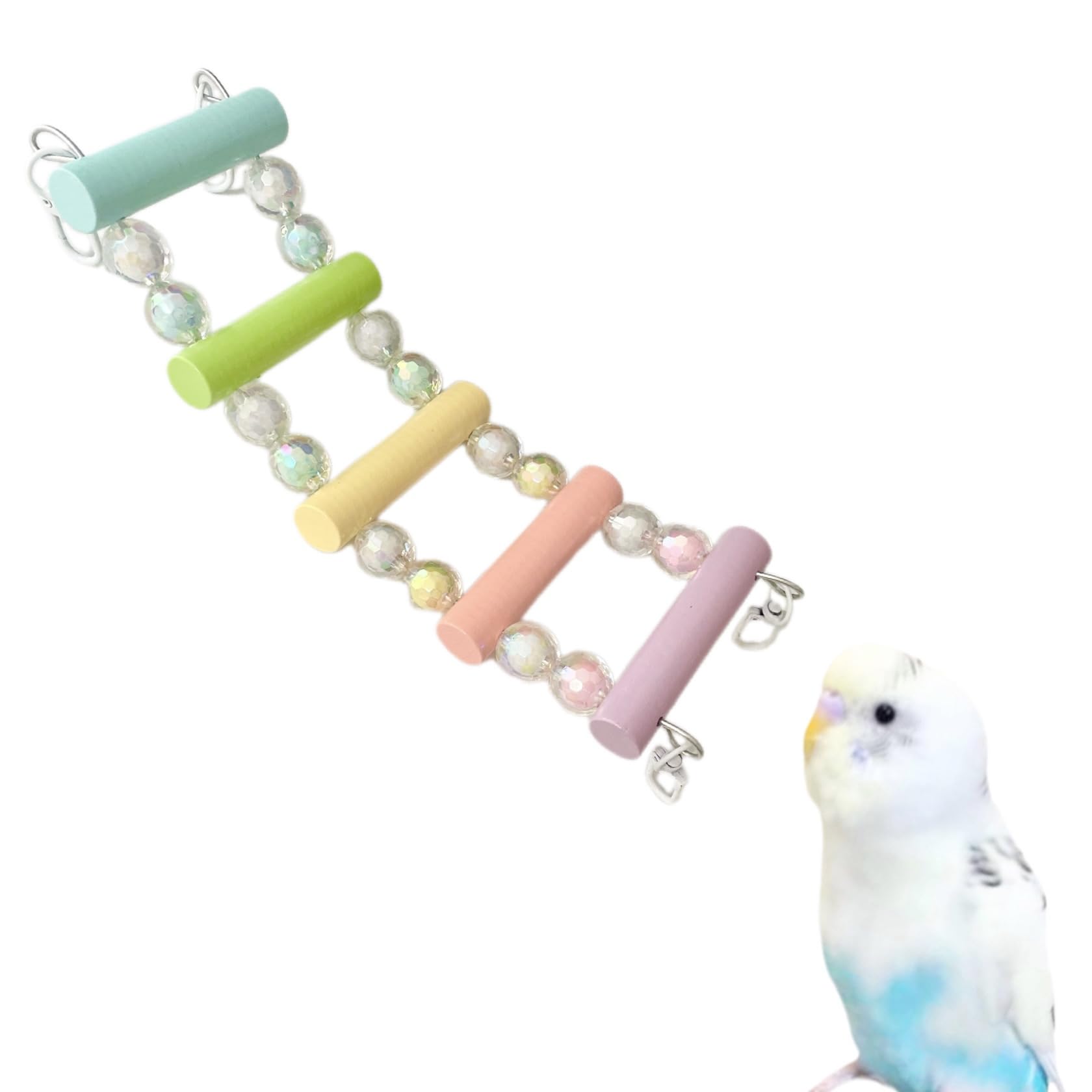 

Imported Sparrow Small Bird Small Athletic Stainless Steel 27cm Budgerigar/Java Swing, Size, Toy, (Approx. Ladder)