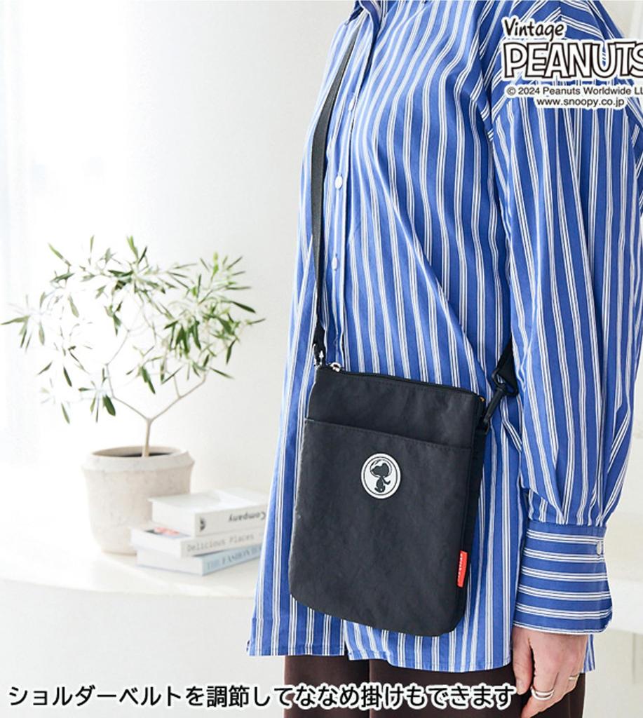 Shoulder Bag Small Brand Crossbody Snoopy Nylon Mini Smartphone Shoulder Slim Vertical Travel Zucchero Mini Bag Lightweight Present Gift Day Peanuts