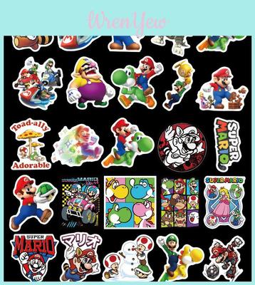 Wysokiej jakości Naklejki Notatniki Kawaii Super Mario Bros Dla Projektów DIY