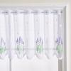 baizihuahu Lace Short Curtain, Half Windows French Style Hollow Gauze Sheer, Dustproof Curtain for Cabinets Bay
