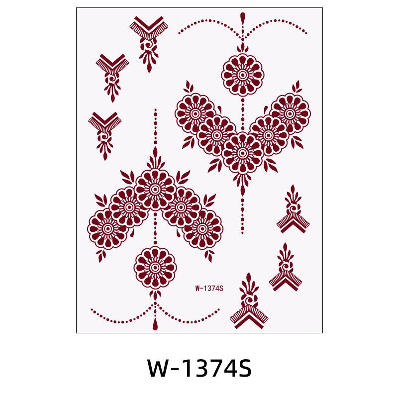 Tattoo Sticker Waterproof Lace Henna Temporary Tattoo Henna Tattoo