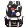 Super Printed Usb Teen Student School Bag Men'S And Women'S Casual Webbing Flip Backpack
