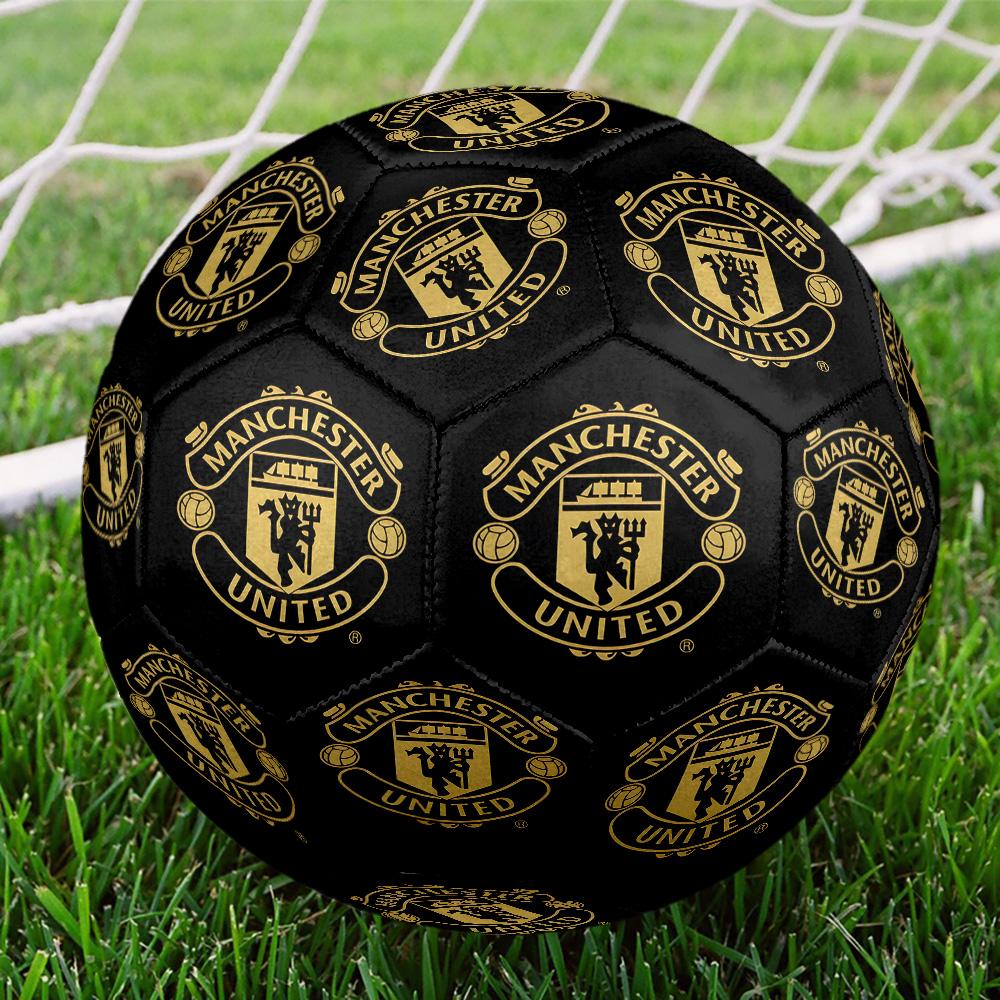 Pallone da Calcio con Stemma Manchester United Taglia 5 Cucito a Macchina Universale per Esterno Calcio perfetto regalo per gli appassionati di sport