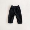 Children's Spring/Autumn Soft Jeans - Unisex, Ages 0-6, Casual Western Style Solid Color