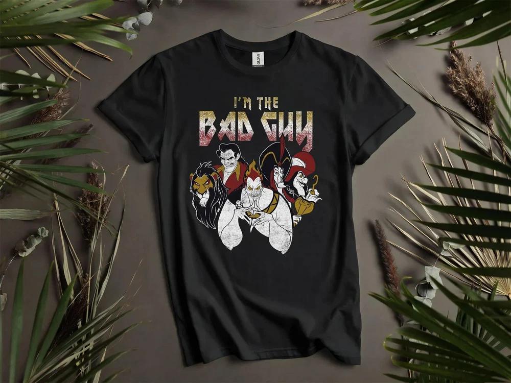 Villains Male Characters Group TShirts 1 S