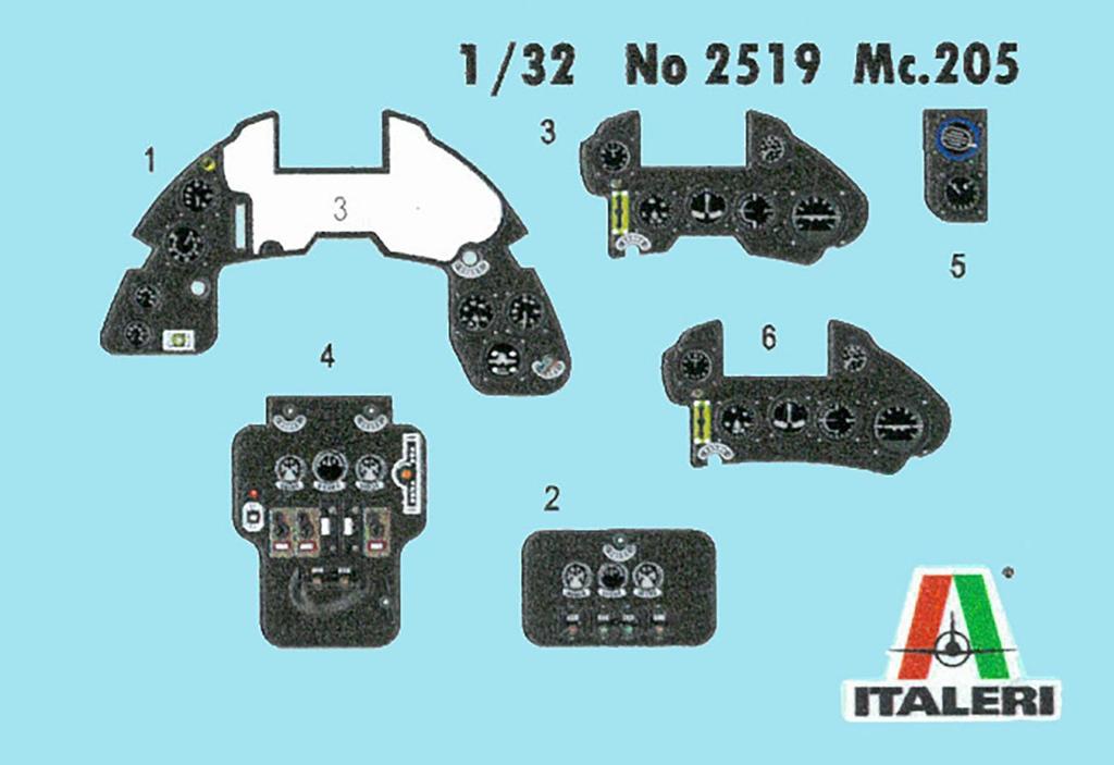 Italeri Scale WWII Italian Macchi Veltro Plastic Model Kit with Japanese Instructions 1/32 MC.205 (IT2519JP)