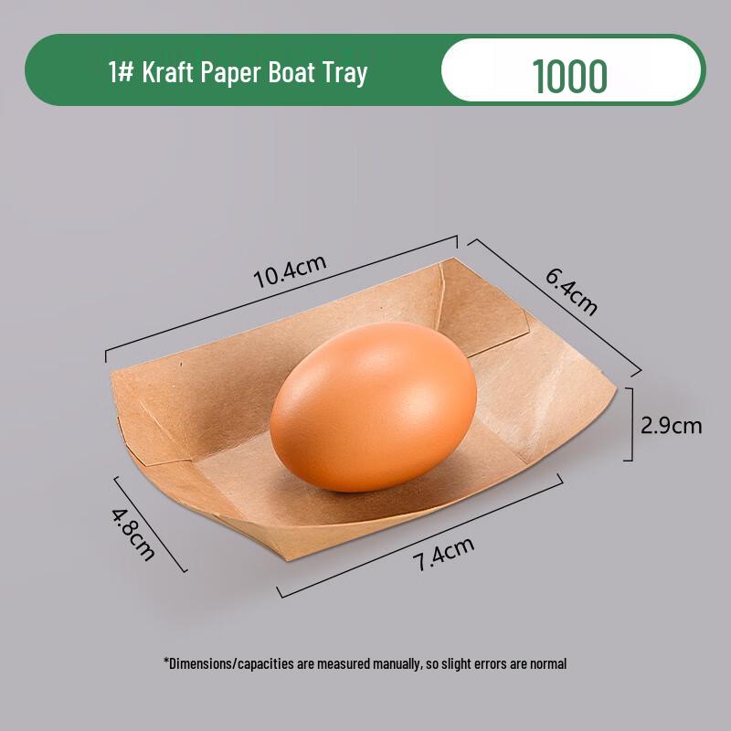 Disposable Kraft Paper Boat Trays