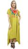 Bimba Women's Cotton Asymmetrical Hem Summer Pockets Dress With Scarf